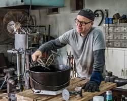 Michael In His Studio